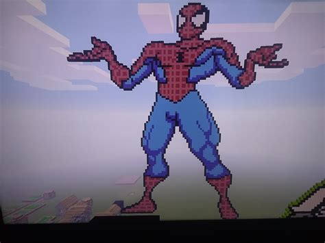 I Made This Spider Man In Creative On Ps4 Rminecraft