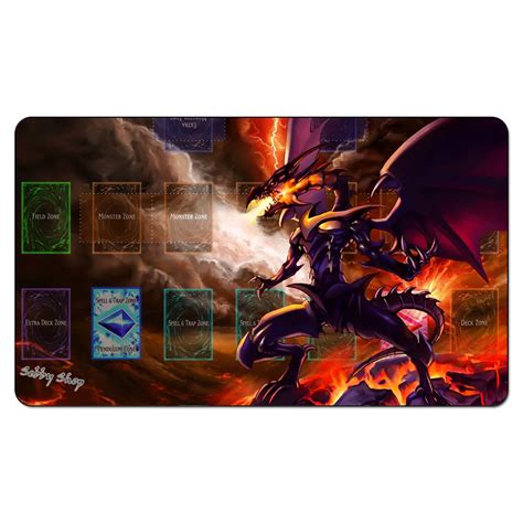 Red Eyes Black Metal Dragon Yugioh Playmatboard Games The Play Mat Padygo Card Games Playmat