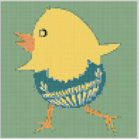 Running Chick Cross Stitch Pattern Ebook Designs Mother