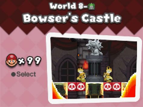 Bowsers Castle Newer Super Mario Bros Ds Newer Super Mario Bros