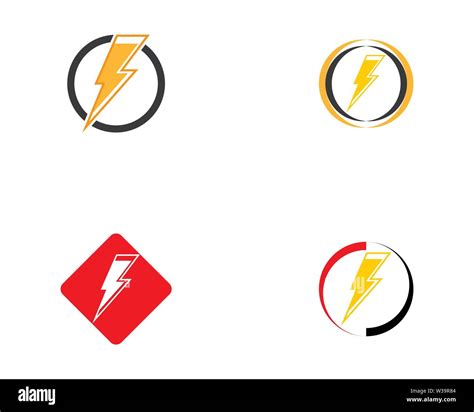 Blitz Symbol Logos Und Symbole Vorlage Stockfotografie Alamy