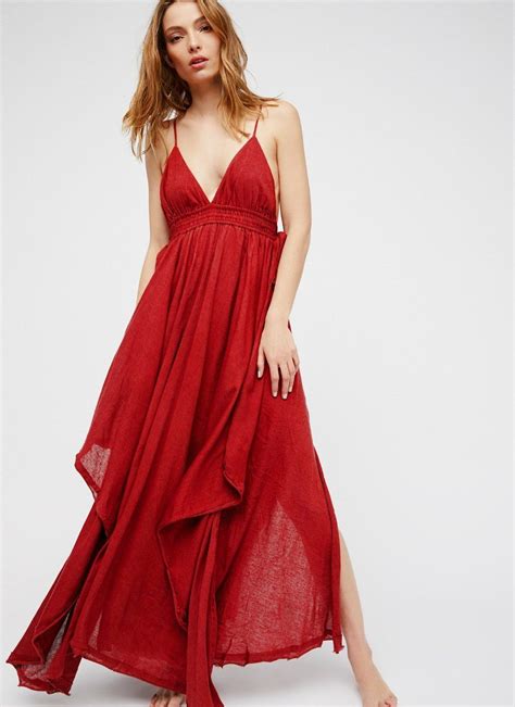 Backless Boho Maxi Dress Maxi Dress Red Boho Dress