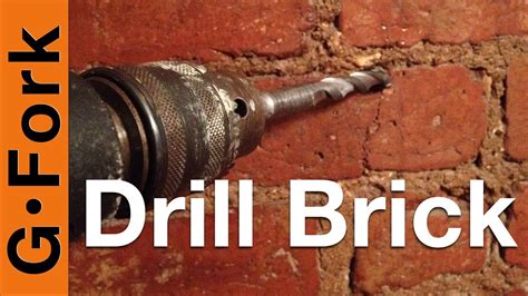 I have attempted to run some ethernet cable from my basement fwiw, i'm experienced electrically, but don't have the experience with the general scope of drilling and sealing to the exterior. Drill Into Brick or the Mortar? - GardenFork - YouTube