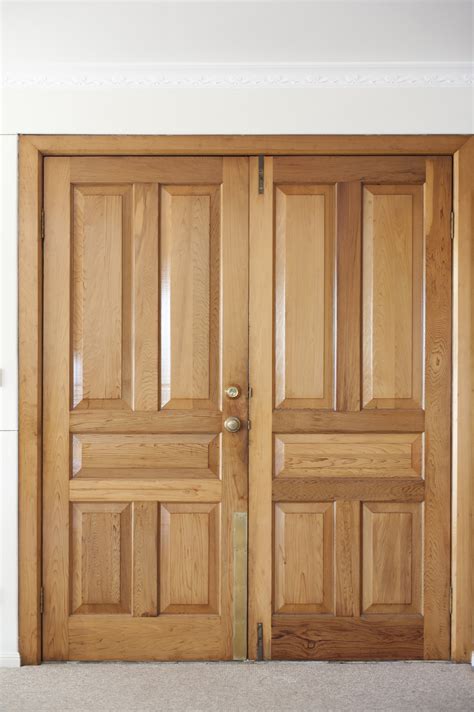 Free Image Of Modern Double Wooden Front Door Freebiephotography