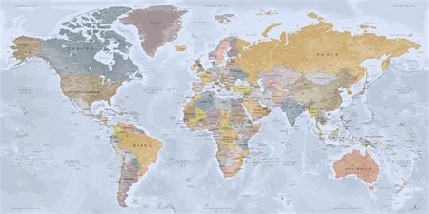 ⇒ Mapa Mundial Mural Mapa Del Mundo Obsequiar Comprar