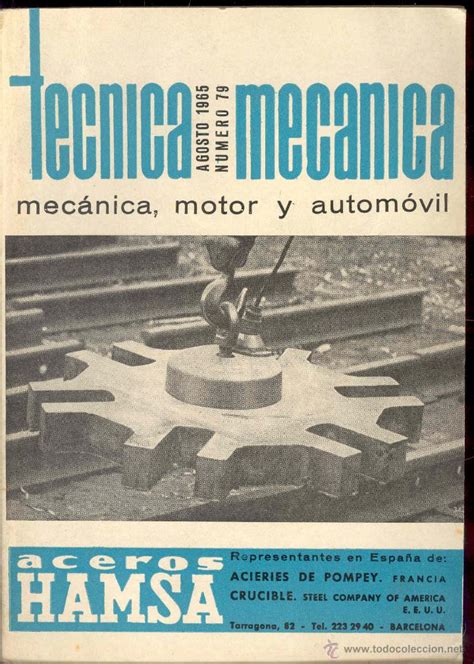 Revista De Mecanica Tecnica Mecanica Mecanic Comprar Catálogos