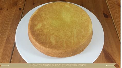 How To Bake A Moist 8 Inch Round Vanilla Sponge Cake Youtube