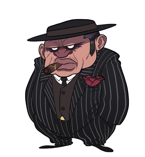Mafia Dude Character Design Animation Cartoon Character Design
