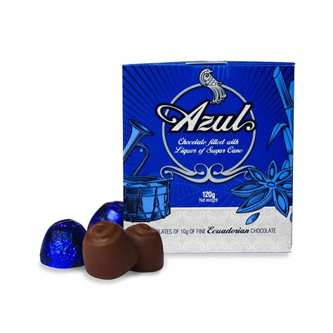 Chocolates Rellenos De Pájaro Azul Caja Azul Salinerito 120g Salinerito