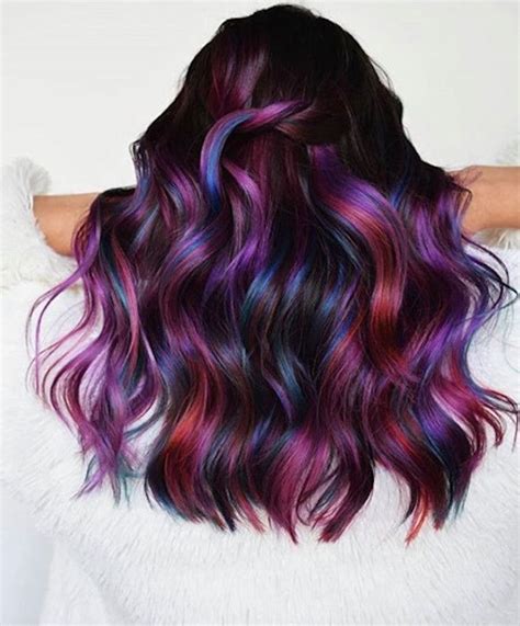 Vivid Balayage Is 2020s Sophisticated Take On Rainbow Hair In 2020