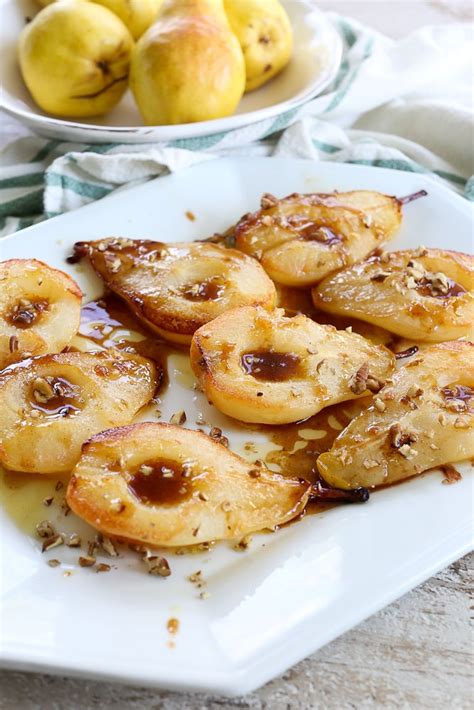 Simple Baked Pears With Maple Syrup Happy Healthy Mama