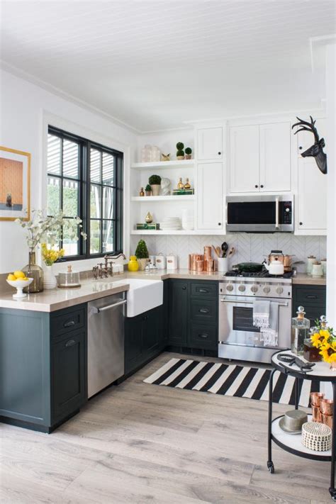 The kitchen is the most favorite room in the house. Small Chef Kitchen With Striped Rug | HGTV