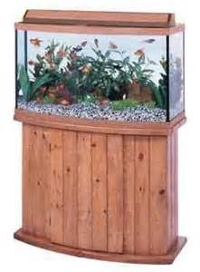 All Glass Aquarium Co. 46 Gallon Bow Front Fish Tank OAK 36 x 15 x 20
