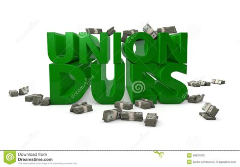 Union Dues stock illustration. Illustration of money ...