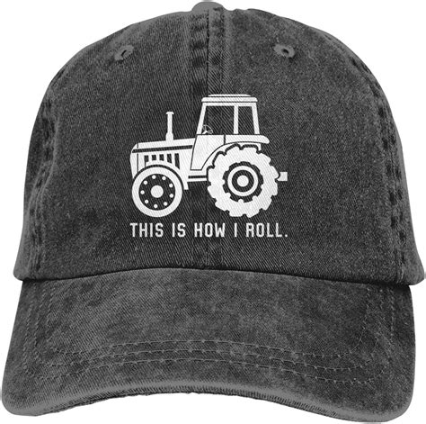 Farming Farmer Tractor Row Hats For Men Women Distressed Baseball Cap