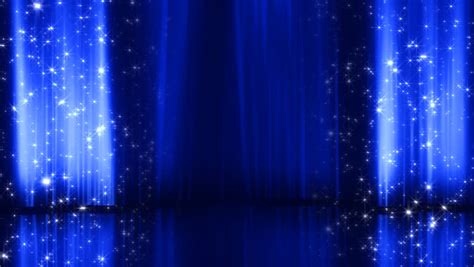 Blue Stage Curtains