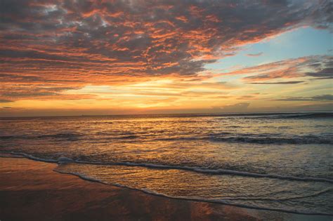 Wallpaper Sunlight Sunset Sea Water Nature Shore Sand