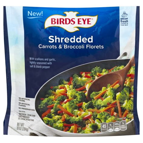 Save On Birds Eye Shredded Carrots And Broccoli Florets Keep Frozen Order