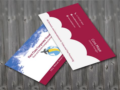 Travel Agency Business Card Templates Design Talk