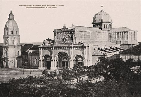Manila Cathedral Intramuros Manila Philippines 1879 1880