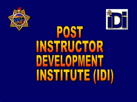 Ppt Institute Idi Powerpoint Presentation Free Download Id4873403