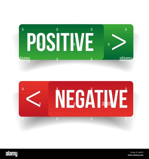Positive Negative Sign Button Stock Vector Image And Art Alamy