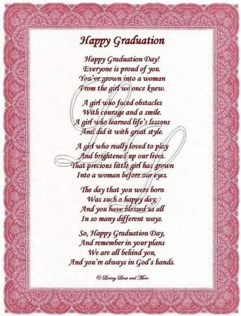 Graduation Poem For A Girl High School Graduation Quotes Graduation