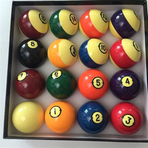 Xmlivet 2017 New Billiard Balls 572mm Resin Pool Complete Set Of Balls