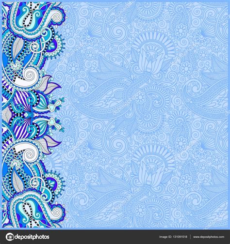 When you send out a beautifully designed and printable invitation. Blue invitation card with ethnic background, royal ornamental de — Stock Vector © karakotsya ...