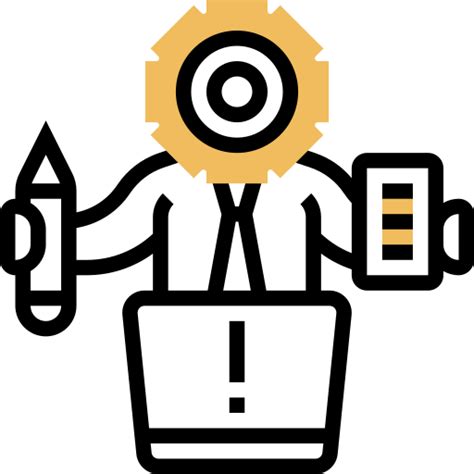 Problem Solving Meticulous Yellow Shadow Icon