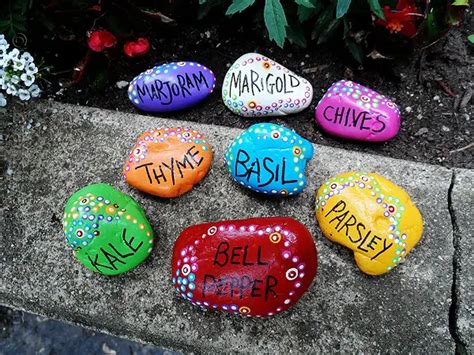 Homemade Painted Rock Garden Markers Project The Homestead Survival