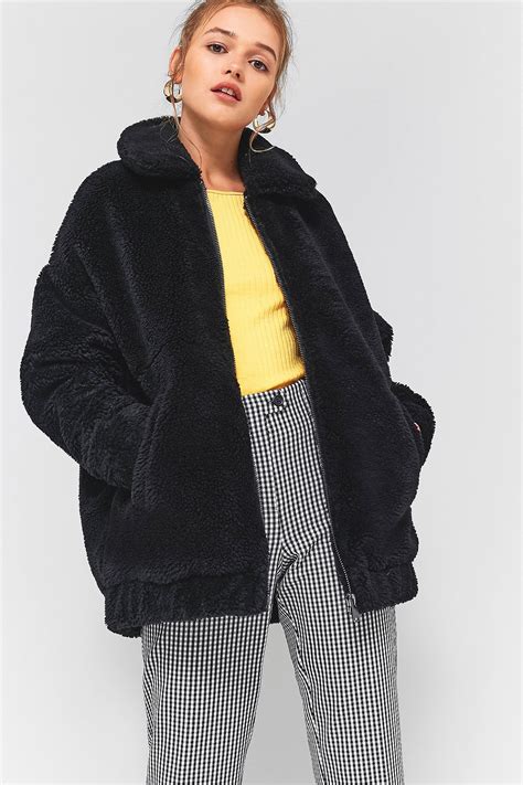 @urbanoutfitterseu tap view shop to shop our instagram! Light Before Dark Teddy Zip-Through Jacket | Jackets ...