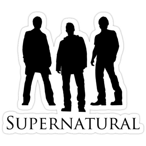 Supernatural Silhouettes Stickers By Anglofile Redbubble