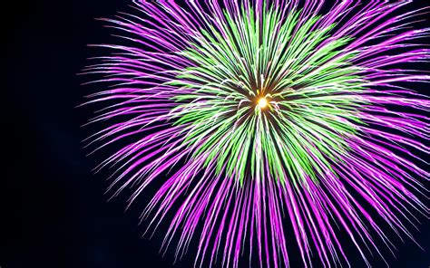 Download Wallpaper 3840x2400 Fireworks Sparks Lights Holiday Purple