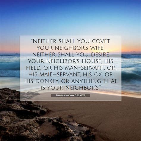 Deuteronomy WEB Neither Shall You Covet Your Neighbor S Wife