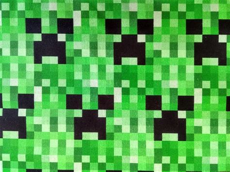 Creeper Fabric Skirt Minecraft Character Handmade To Order Etsy