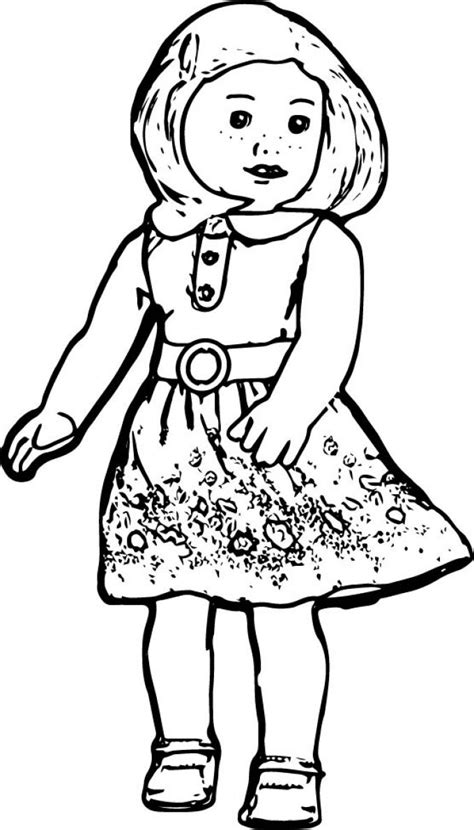 American Girl Doll Coloring Pages At Free Printable