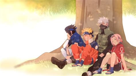 Naruto Friends Under Tree 4k Hd Wallpapers Hd Wallpapers