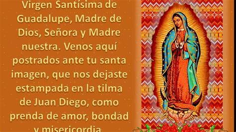 Oracion A La Virgen De Guadalupe