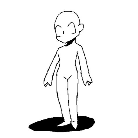 Chibi Body Base Coloring Pages