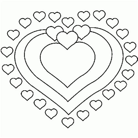 Coloriage St Valentin Mandala Coeurs dessin gratuit à imprimer