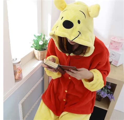 Adult Anime Animal Bear Cos Pajamas Party Unisex Onesie All In One