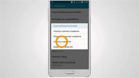 Samsung Galaxy A5 Import Kontaktów Z Karty Sim Youtube