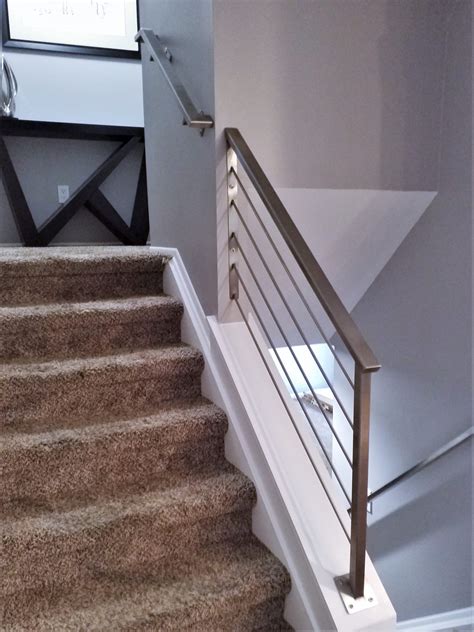 Stainless steel banister stair space. Stainless Steel Handrail Stair Railing - Great Lakes Metal ...