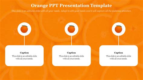 Best Orange Ppt Presentation Template Slide Design
