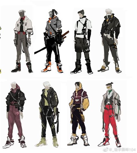 Pin By 琼 莫 On 现代的日常日系设计服装 Cyberpunk Clothes Character Outfits