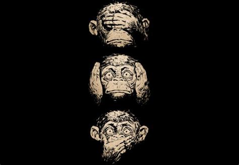 3 Wise Monkeys T Shirt By Moutchy Design By Humans Three Wise Monkeys