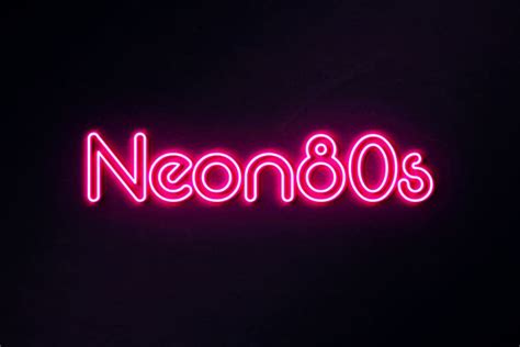 Neon 80s Fancy Font Dafont Free