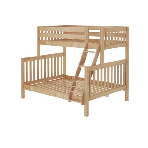 High Twin Xl Over Queen Bunk Bed With Ladder Natural Nis217456350 By Maxwood At Oskar Huber