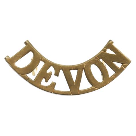 Devonshire Regiment Devon Shoulder Title